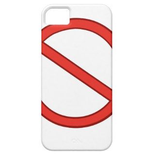 RED STOP SYMBOL WARNING GRAPHIC iPhone 5 COVER