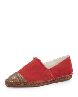 Patricia Cap Toe Espadrille, Red   Andre Assous   Red (35.0B/5.0B)