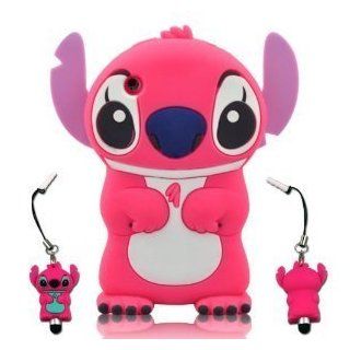 I Need 3D Cute Stitch & LiLo Fixed Eye Flip Silicone Cover Case for iPhone 3G 3GS   PEATH peath: Cell Phones & Accessories