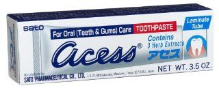 Sato Acess Toothpaste, 3.5 ounce Boxes (Pack of 3): Health & Personal Care