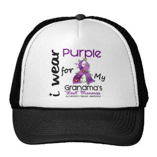 Alzheimers Disease I Wear Purple For My Grandma 43 Hats
