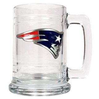 NFL New England Patriots 14oz. Glass Tankard: Kitchen & Dining