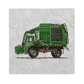 Cute Garbage Truck Trash Truck Photo Plaques