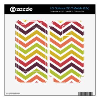 ZigZag Chevron Colorful Jelly Bean Skin For LG Optimus 2X
