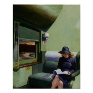 Compartment C, Car 293 by Edward Hopper Poster