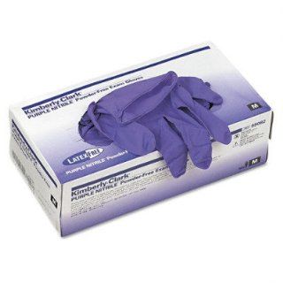 Powder Free Exam Gloves, Non Latex, Medium, 100/BX, Purple   Medium, Purple, 100 per Box(sold in packs of 3): Kitchen & Dining