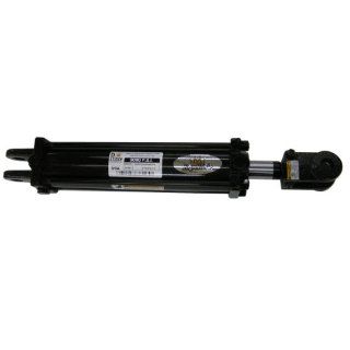 Prince B400360ABACA07B Double Acting Tie Rod Hydraulic Cylinder, Clevis Mounting, Painted, 4" Bore, 36" Stroke, 1 3/4" Rod Diameter, 3/4" 16 Thread, #8 SAE Port: Industrial & Scientific