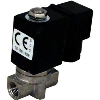 110v AC 4mm 1/4" NPT Normally Closed Stainless Steel Viton 2 Way Solenoid Valve: Everything Else