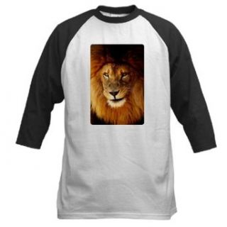 Artsmith, Inc. Baseball Jersey Male Lion Smirk: Clothing