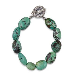 Southwest Spirit Sterling Silver Colorful Pebbles Timeless Turquoise Bracelet: Carolyn Pollack: Jewelry
