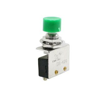 AC 250V 3A N/O Normally Open Momentary Pushbutton Switch 8mm Green: Home Improvement