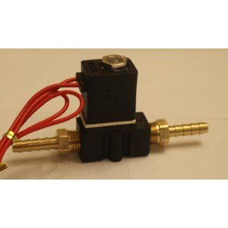 1/4 Solenoid Valve 24v AC Plastic Electric Air Water Gas Normally Closed NPT w/ Hose Barbs: Industrial Solenoid Valves: Industrial & Scientific