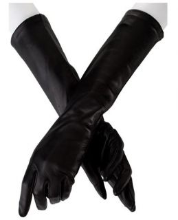 Alpo Black Leather Gloves