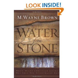 Water from Stone: When "Right Christian Living" Has Left You Spiritually Dry: M. Wayne Brown: 9781576834718: Books