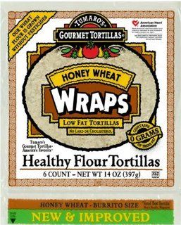 Tumaro's 10 Inch Wraps, Honey Wheat, 6 count 14 Ounce Packages (Pack of 6) : Tortillas : Grocery & Gourmet Food