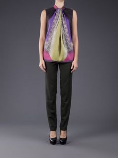 Etro Twisted Collar Blouse
