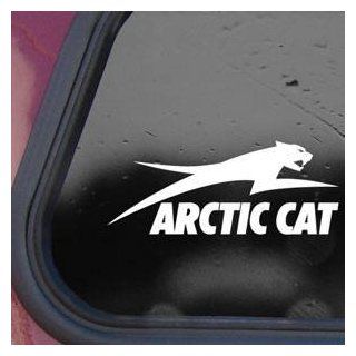 Arctic Cat White Sticker Decal Snowmobile Wall Laptop Die cut White Sticker Decal   Decorative Wall Appliques