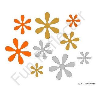 Flower Bicycle Reflector Reflective Sticker Decal: Sports & Outdoors