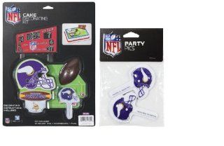 NFL Minnesota Vikings Lay on Cake/Cupcake Decorations: Sports & Outdoors