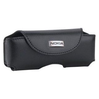 Nokia Hard Leather Horizontal Pouch with Velcro Closure: Cell Phones & Accessories