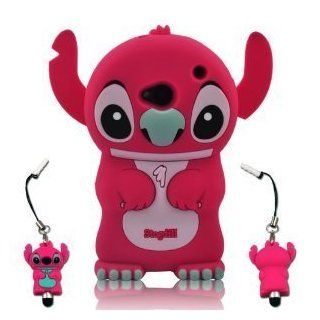 Authentic Lilo and Stitch 3d Soft Case Cover for HTC One (M7) with 3d Stitch Stylus Pen, Red: Cell Phones & Accessories