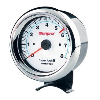 Sunpro CP7903 Super Tachometer II   White Dial: Automotive