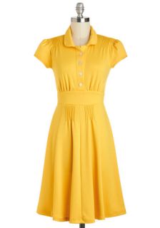Gold Golly Dress  Mod Retro Vintage Dresses