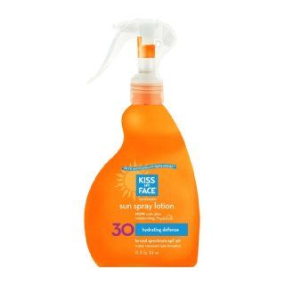 Kiss My Face Sun Spray Lotion Sunscreen SPF 30, 14 Fluid Ounce: Beauty