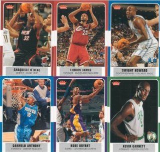 2007 / 2008 Fleer Basketball Complete Mint Basic 200 Card Set Including Lebron James, Carmelo Anthony, Dirk Nowitzki, Yao Ming, Kobe Bryant, Shaquille O'neal, Dwayne Wade, Kevin Garnett, Chris Paul and Others.  Sports Related Trading Cards  Sports &a