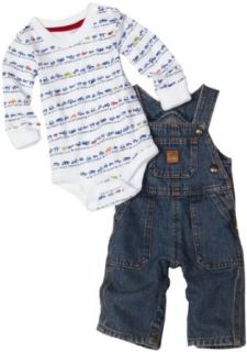  Carhartt Baby boys Infant Bib Overall Set, Vintage Wash, 6 Months: Clothing