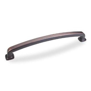 Jeffery Alexander By Hardware Resources Mo6373 18dbac 19 1/4 Overall Length Zinc Die Cast Forged Look Flat Bottom Appliance Pull (Refrigerator/Sub zero Handle) In Dark Brushed Antique Copper   Cabinet And Furniture Pulls  