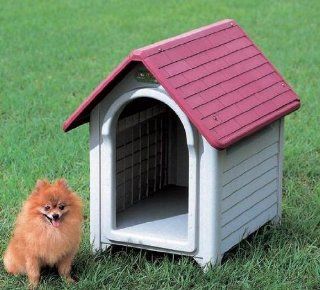 Outside Dog House   Plastic Dog House MGH 1 Rose : Outside Cat House : Pet Supplies