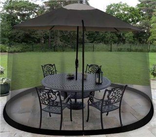 Garden Creations JB5678 Outdoor 9 Foot Umbrella Table Screen, Black : Patio Umbrellas : Patio, Lawn & Garden