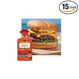 Kings Hawaiian Original Sweet Hamburger Bun, 9.6 Ounce   6 per pack    15 packs per case.: Industrial & Scientific