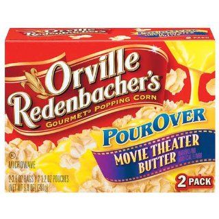 Orville Redenbacher's Gourmet Microwave Popcorn, Pour Over, Movie Theater Butter, 2 Count (Pack of 6) : Grocery & Gourmet Food