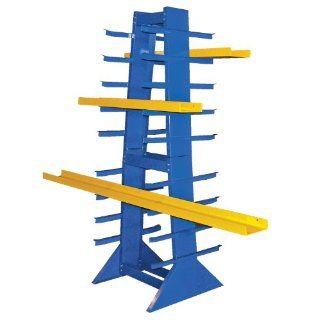 Beacon Double Sided Horizontal Bar Rack; Overall Width: 30"; Overall Depth: 30"; Overall Height: 83 3/4"; Arm Levels: 9"; Distance Between Levels: 6"; Model# BDSHZ 4: Industrial Products: Industrial & Scientific