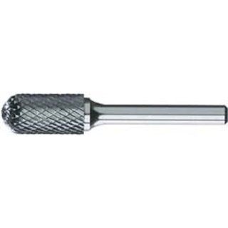 Easy Abrasives SC 42L2 Cylinder Shape Carbide Bur, Double Cut, Radius End, 1/8" Cutting Diameter, 9/16" Cutting Length, 2" Overall Length: Industrial & Scientific
