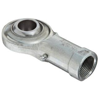 Sealmaster CFF 8N Rod End Bearing, Two Piece, Commercial, Regreasable, Female Shank, Right Hand Thread, 1/2" 20 Shank Thread Size, 1/2" Bore, 6 degrees Misalignment Angle, 5/8" Length Through Bore, 1 5/16" Overall Head Width, 1.031&quo
