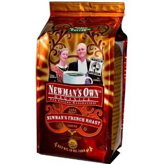 Newman's Own Coffee French Roast Ground, 10 Ounce Bags (Pack of 2) : Newman S Own Coffee Beans : Grocery & Gourmet Food