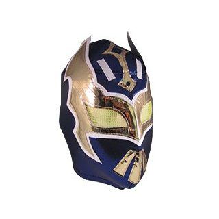 SIN CARA Adult Lucha Libre Wrestling Mask (pro fit) Costume Wear   Navy Blue: Sports & Outdoors