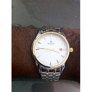 Bulova Men's 98B134 Bracelet Silver White Dial Watch at  Men's Watch store.