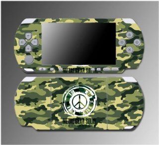 Metal Gear Solid Peace Walker Solid Snake Video Game Vinyl Decal Sticker Cover Skin Protector for Sony PSP Slim 3000 3001 3002 3003 3004 Playstation Portable Video Games