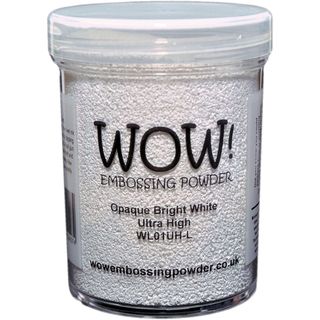 WOW! Embossing Powder Large Jar 160ml Opaque Bright White Ultra High Glitter