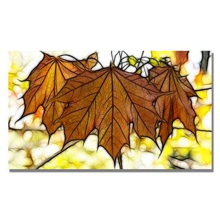 Kathie McCurdy 'Maple Leaves' Canvas Art Trademark Fine Art Canvas