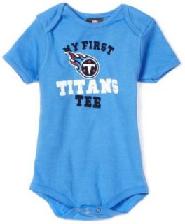 NFL Infant/Toddler Boys' Tennessee Titans "My First Tee" Onesie (Blue, 12 Months) : Sports Fan T Shirts : Clothing