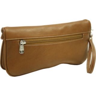 Women's Piel Leather Clutch/Large Wristlet 2885 Saddle Leather Piel Leather Clutches & Evening Bags