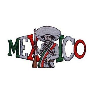Novelty Embroidered Iron on Patch   Places Collection   Mexico Revolution with Proud Zapatista on Guard Applique: Clothing