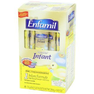 Enfamil Infant Formula Milk Based with Iron, Single Serve Packets, 16 Count 17.6g (Packaging May Vary): Health & Personal Care