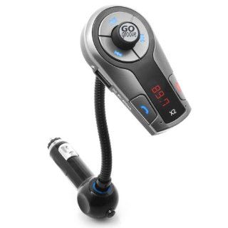 GOgroove FlexSMART X2 Wireless In Car Bluetooth FM Transmitter with Charging , Music Control , and Hands Free Calling   Works with iPhone , Samsung , HTC , LG , Sony , Motorola , Nokia & Many More!: Car Electronics
