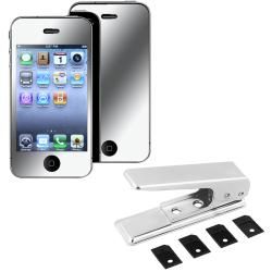 BasAcc SIM Card Cutter/ Mirror Screen Protector for Apple iPhone 4 BasAcc Cases & Holders